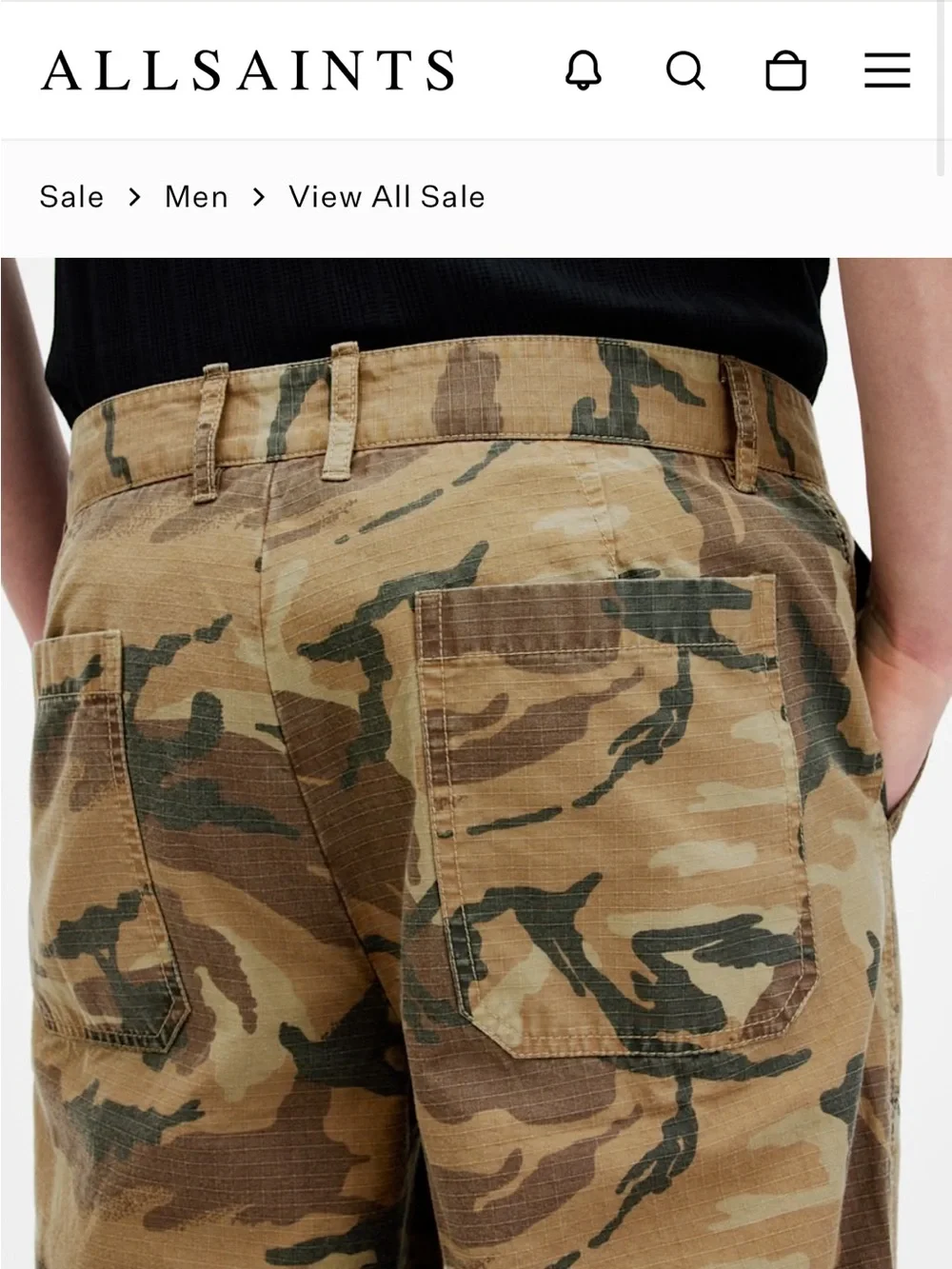 ALLSAINTS Gasper Camouflage Relaxed fit Pants